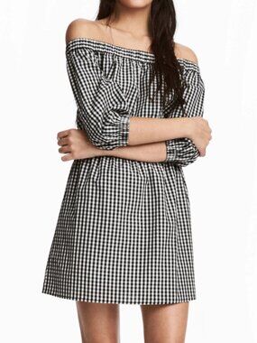 Black And White White Hm Plaid Dress for Sale up to 90% Off: Poshmark